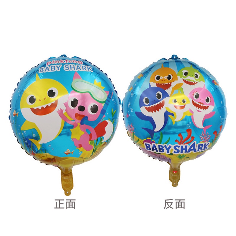 [Hàng Có Sẵn] Bong Bóng Hình Cá Mập Trang Trí Sinh Nhật Cho Bé