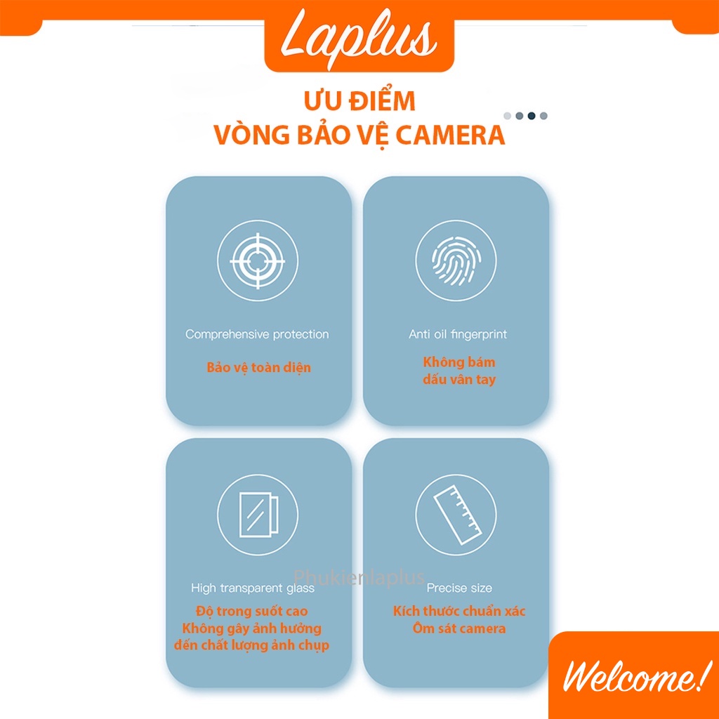 Vòng Camera/Vòng bảo vệ Camera iPhone 13/13 Mini Công Nghệ Nano bảo vệ 5 lớp, Chống Bụi, Hạn chế vân tay &amp; Mờ Camera
