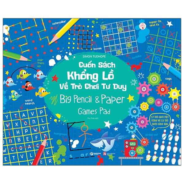 Sách Cuốn Sách Khổng Lồ Về Trò Chơi Tư Duy - Big Pencil &amp; Paper Games Pad