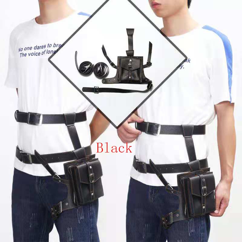 PUBG Same Style Cosplay Belts Bag Cosplay Accessories Pu Leather Waist Bag