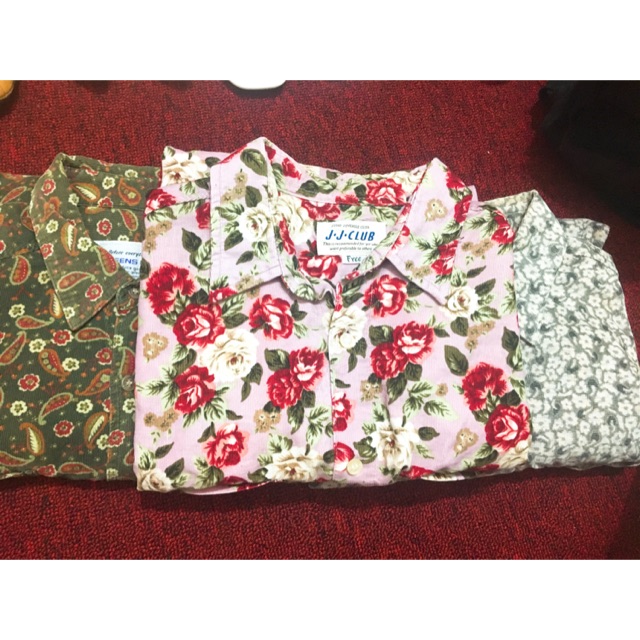 Combo 3 chiếc áo sơ mi nhung tăm