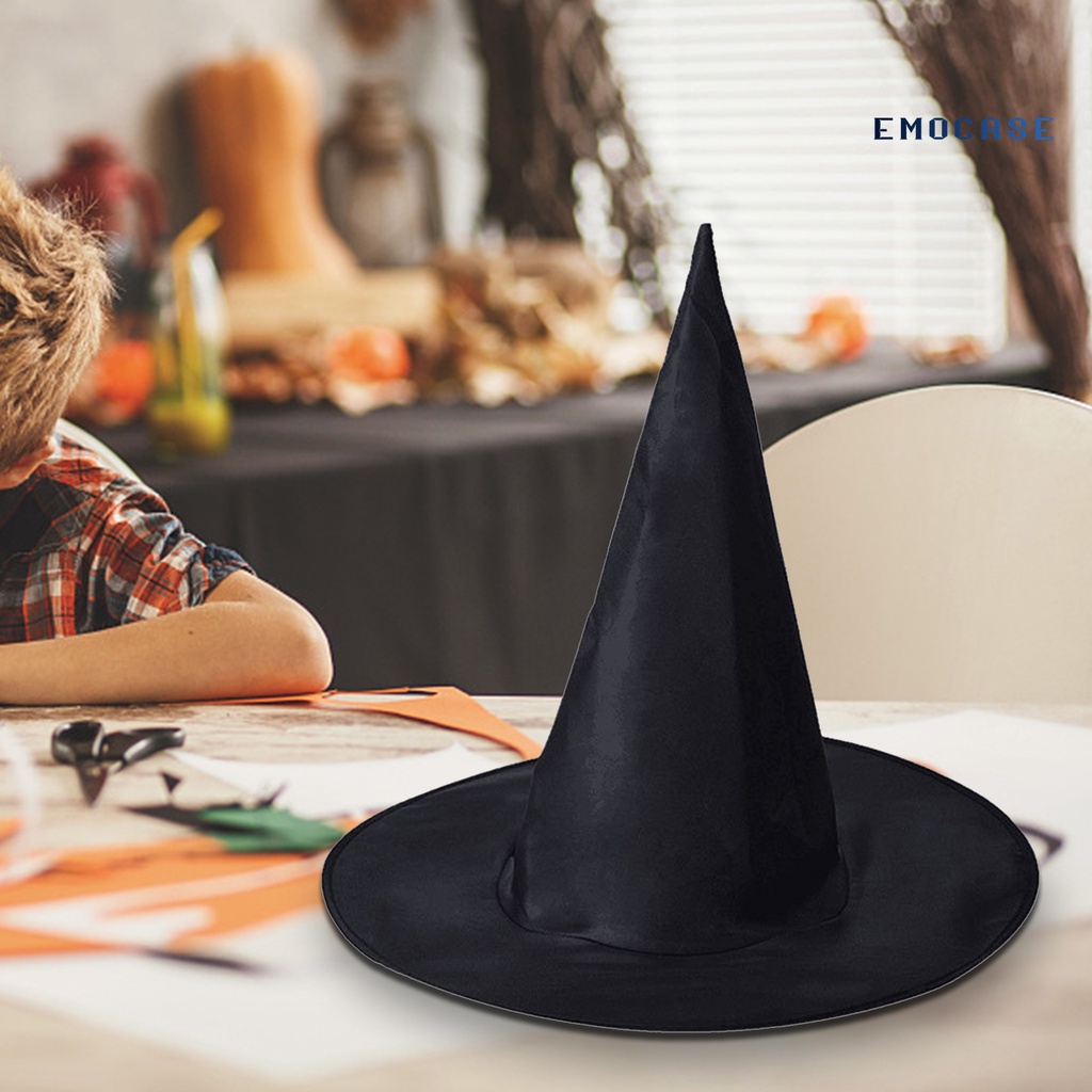 Nón Phù Thủy Bằng Vải Oxford Thoáng Khí Hóa Trang Halloween
