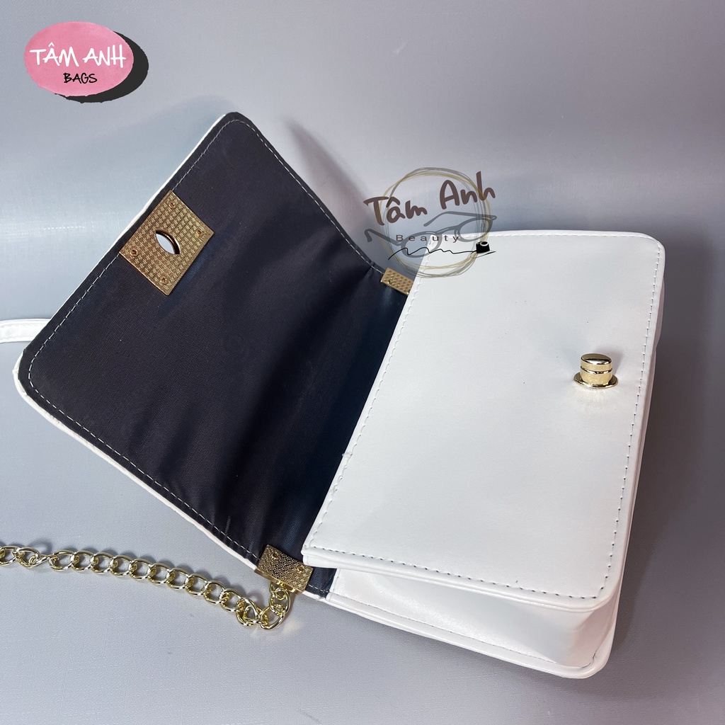 Thanh Lý Túi Xách Thời Trang Giá Rẻ Đeo Vai Đeo Chéo Boy Xích 2 màu Đen Trắng BOYVNX21