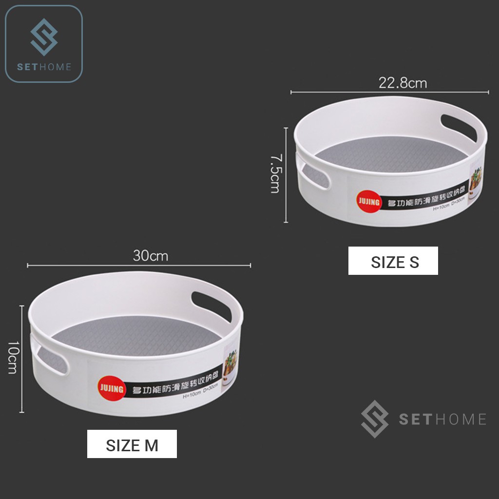 Khay Gia Vị Xoay 360 Độ 🎀SETHOME 🎀 Khay Xoay Đa Năng Để Gia Vị, Đồ Mỹ Phẩm | BigBuy360 - bigbuy360.vn