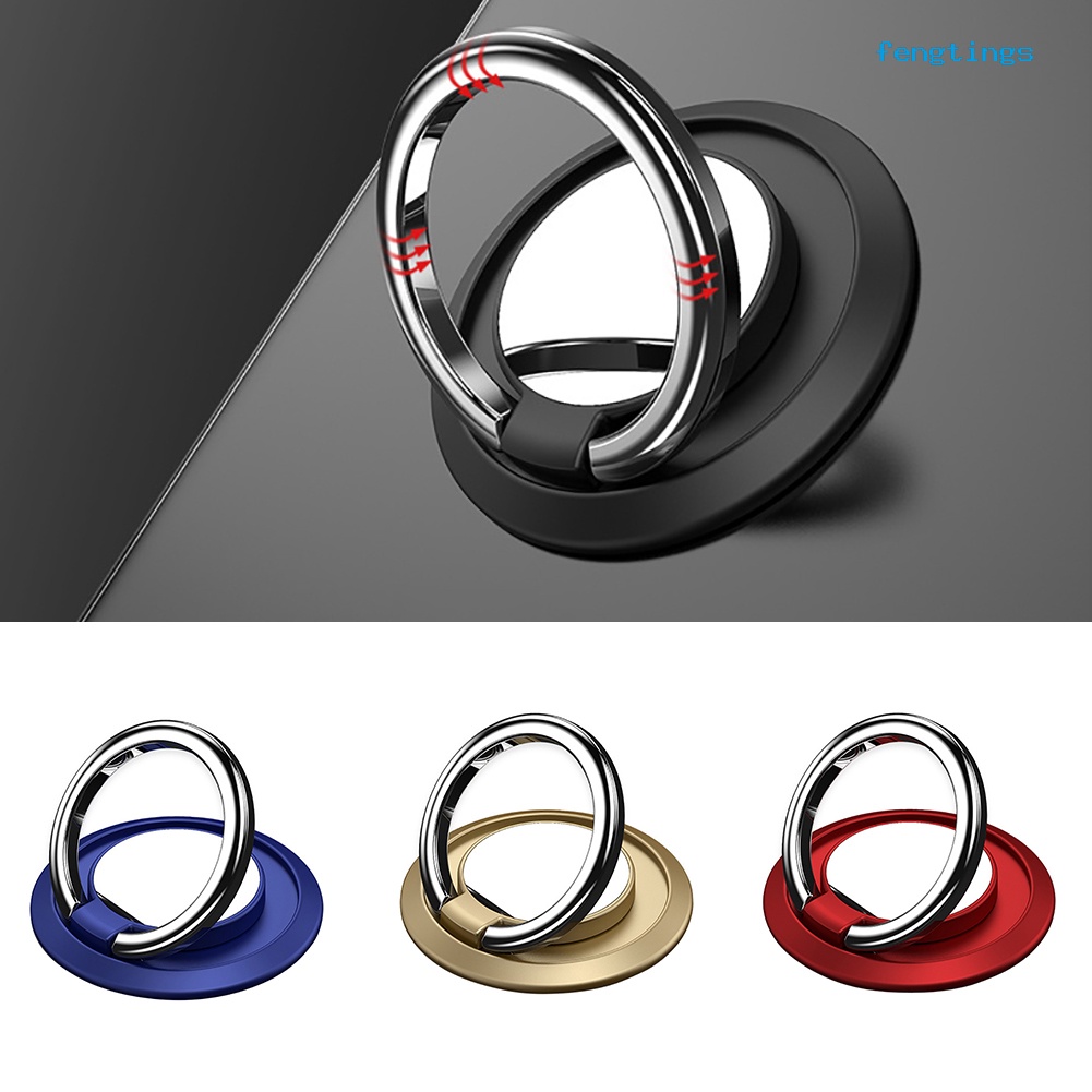 Nhẫn Xỏ Ngón Tay Xoay 360 Độ Bằng Kim Loại Cho Điện Thoại