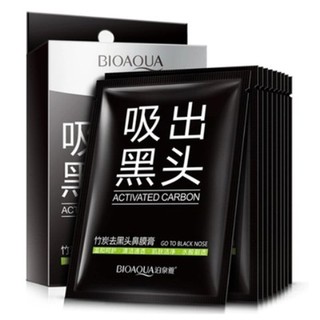 Mặt nạ lột mụn đầu đen ở mũi chiết xuất than tre Bioqua