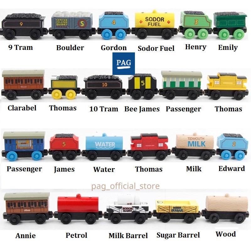 Bộ sưu tập thân xe lửa Thomas & Friends, sản phẩm chơi cùng đường ray xe lửa gỗ