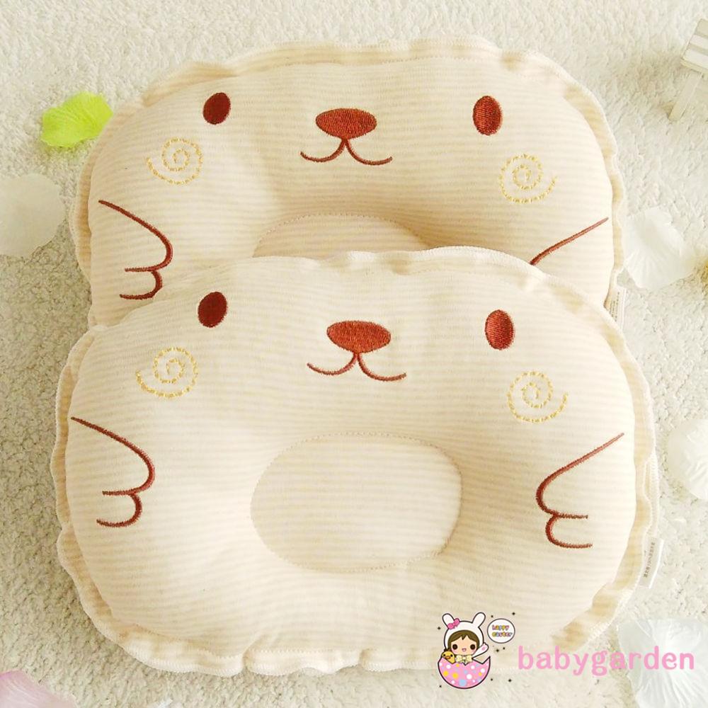 Gối ngủ cotton chống lăn đáng yêu cho bé sơ sinh