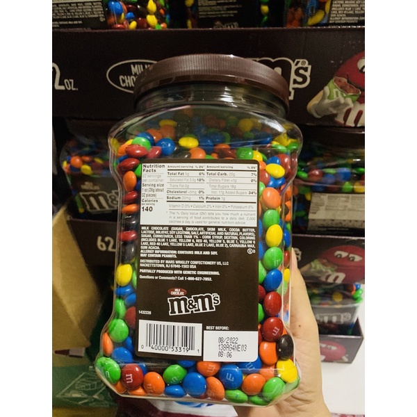 Socola M & M đen 1,757,7gr của Mỹ