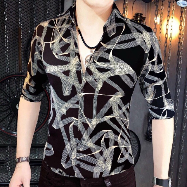 Áo sơmi nam lụa cao cấp