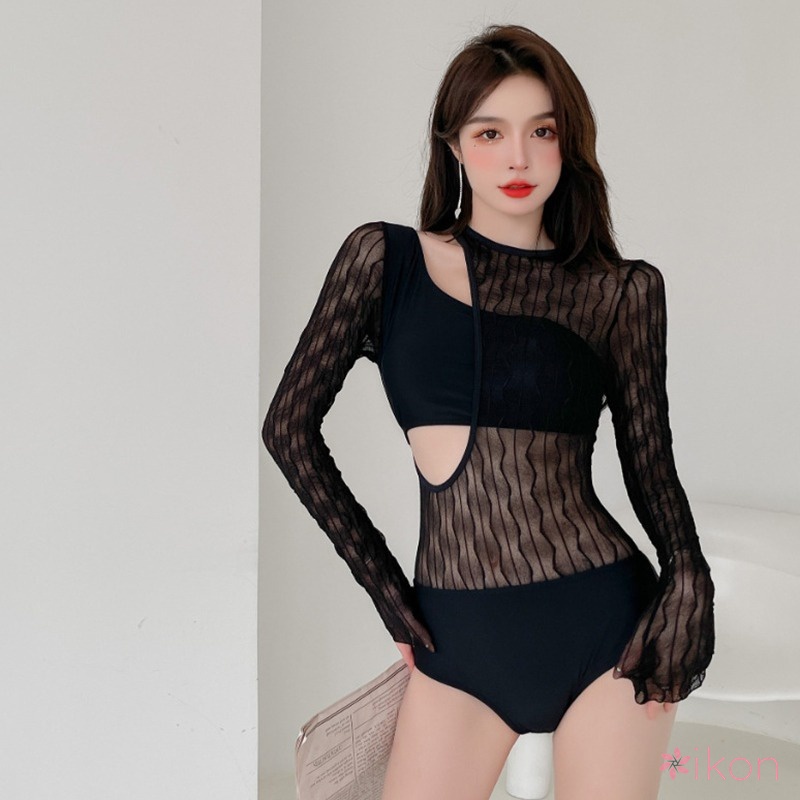 One Bộ Đồ Bơi Một Mảnh Tay Dài Dáng Ôm Thời Trang Cao Cấp