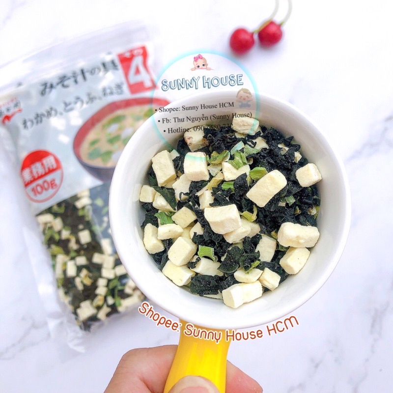 Đậu Hũ Rong Biển Khô Nấu Canh - Súp Miso Nhật Bản