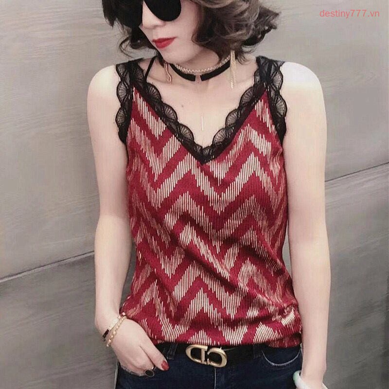Áo Hai Dây In Họa Tiết Thổ Cẩm Thời Trang Cho Nữ