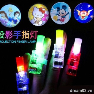 Children’s toys Cartoon Projection Lamp Finger Children’s Luminous Toys Halloween Promotion Gifts Night Market Dancing