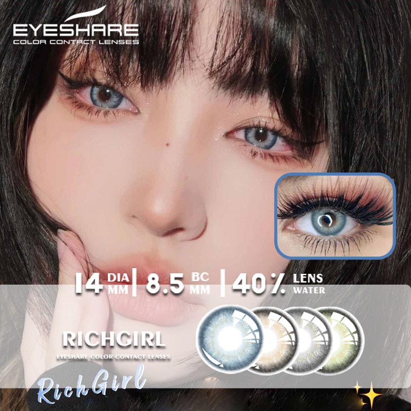 EYESHARE [Hàng mới về] Cặp kính áp tròng màu sắc tự nhiên