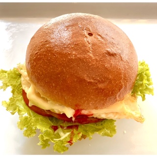 Brioche bun burger
