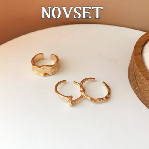 Bộ 3 nhẫn bản to hình và hình nút thắt Novset