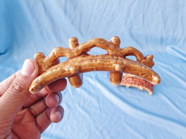 CẦU KHÚC TRANG TRÍ HỒ CÁ NON BỘ10x3x3cm