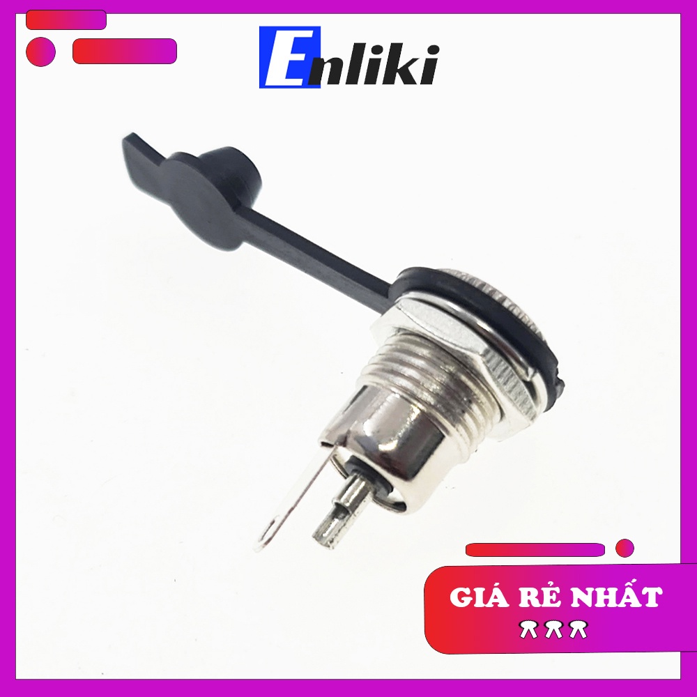 Giắc Nguồn 5.5x2.5mm DC-099 + Nắp Cao Su Chống Nước