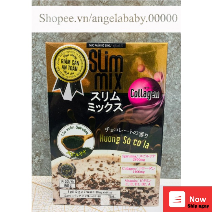 Thực phẩm bảo vệ sức khỏe SLIM MIX - Trà sữa Slim mix hỗ trợ giảm béo