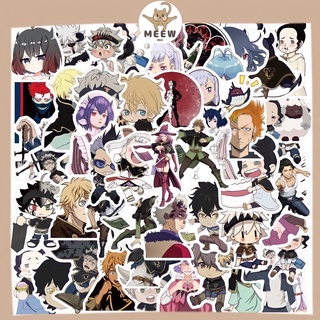 Bộ 50 miếng dán anime Black clover chống thấm nước