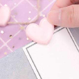 Kẹp giấy màu hồng hình trái tim đáng yêu
