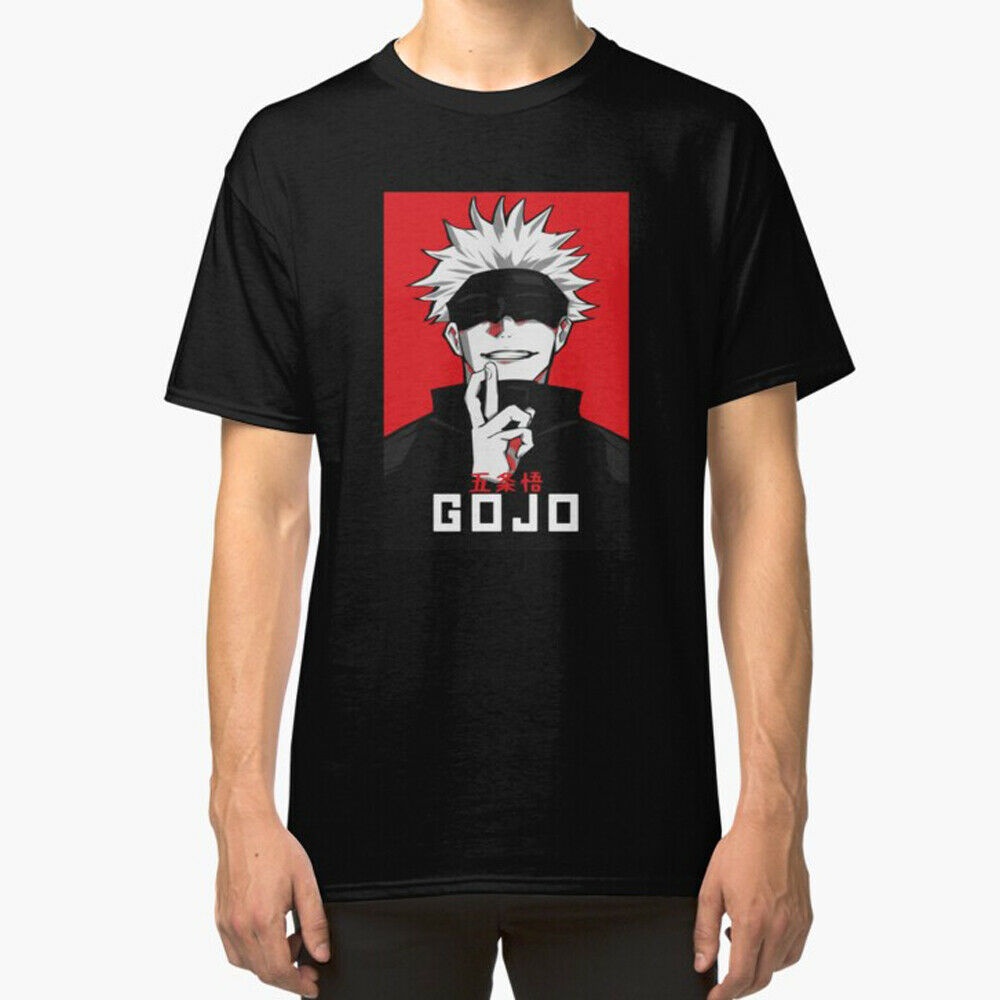 Satoru Gojo Áo Nam Jujutsu Kaisen Áo Thun Anime Manga