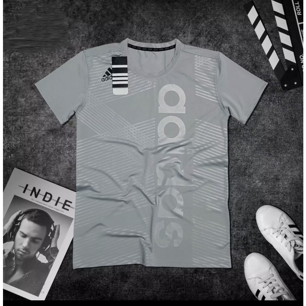 Áo thun nam vải thun lạnh ép vân chìm thể thao hàng đẹp