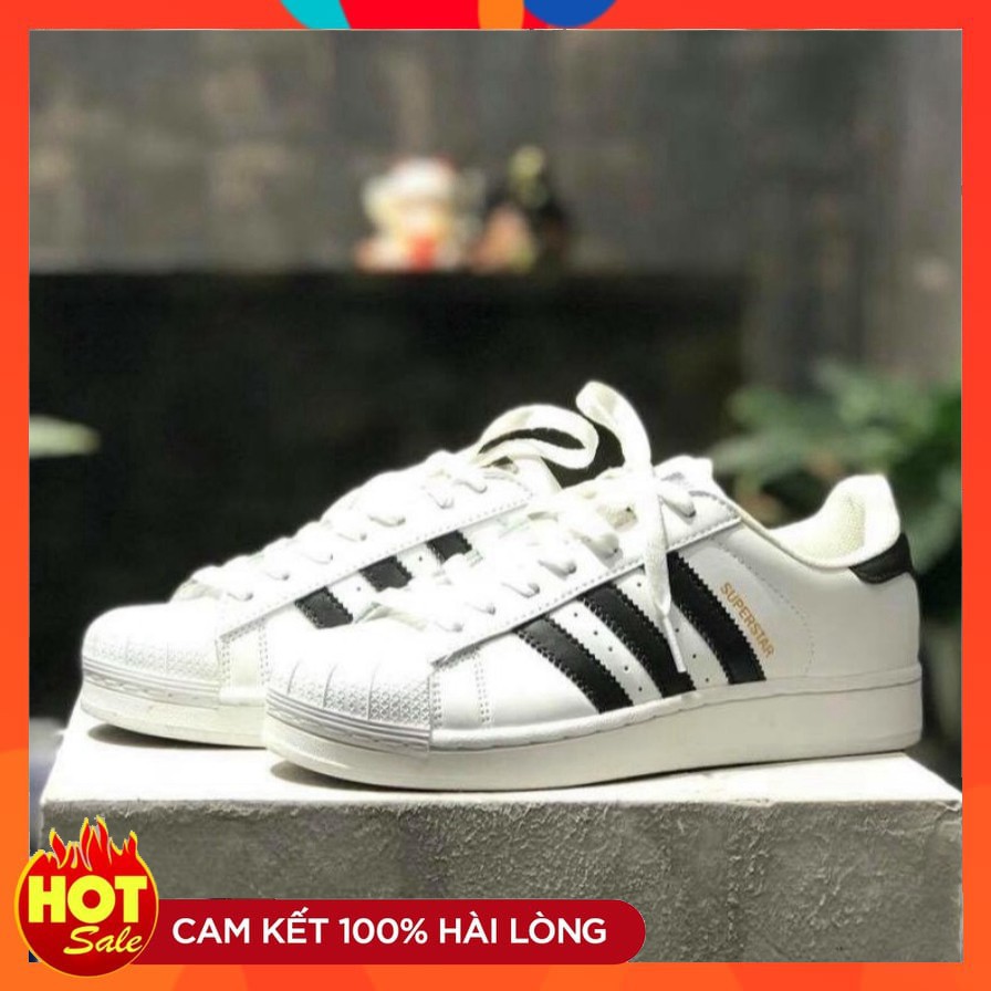 Giày Sneaker Adidas SuperStar Tem Vàng (fullbox + freeship)