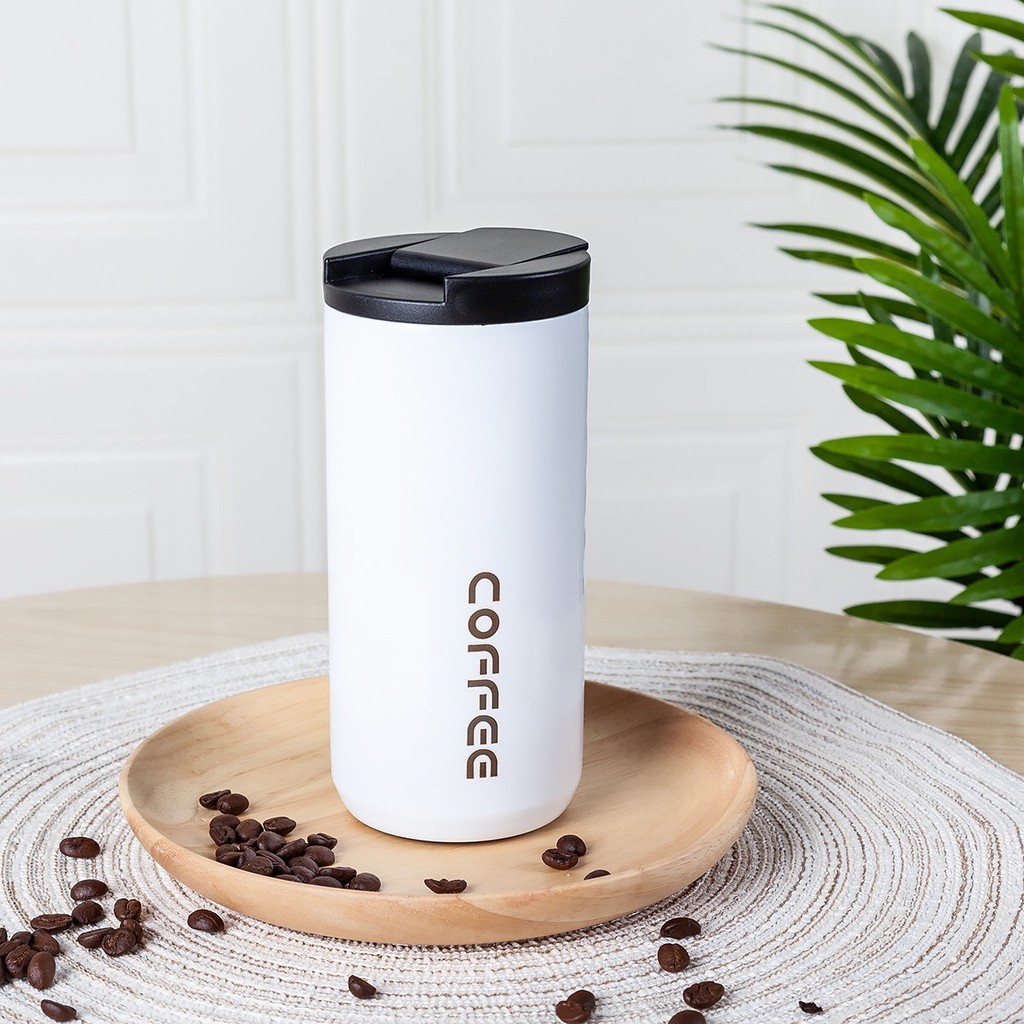 Bình Giữ Nhiệt Coffee Ly Giữ Nhiệt Cafe Thép Không Gỉ 400ml/500ml Bình Đựng Nước Giữ Nhiệt Inox304