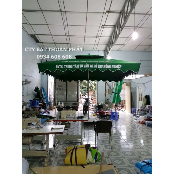 ÁO DÙ VUÔNG LỆCH TÂM 3M, 2 TẦNG.