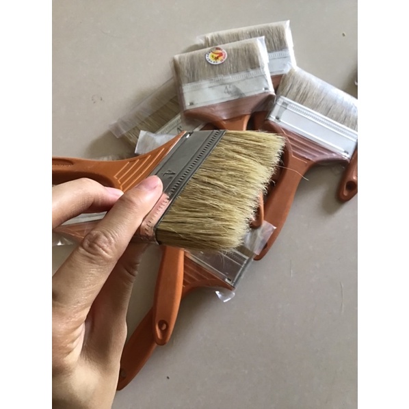 Chổi quét sơn, cọ sơn cán nhựa đa năng loại 4”