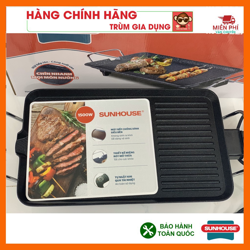 Bếp nướng điện SUNHOUSE SHD4607 tốc độ nướng nhanh, tiết kiệm điện năng