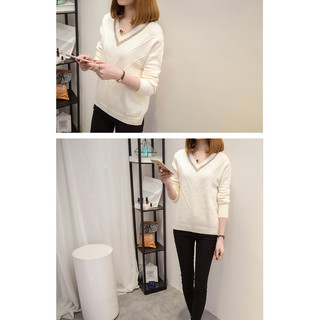 áo len nữ đẹp, len cổ V ( đủ size)