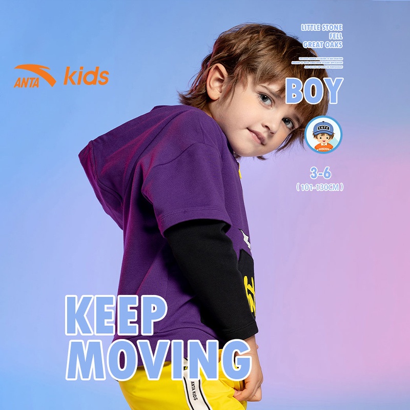 Áo hoodie thời trang bé trai Anta Kids 352019723