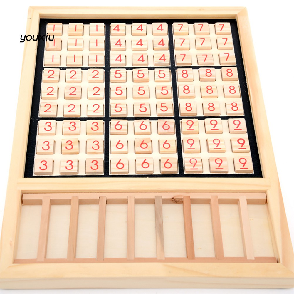 Bộ Cờ Sudoku Bằng Gỗ 1-9 Dành Cho Người Lớn Và Trẻ Em