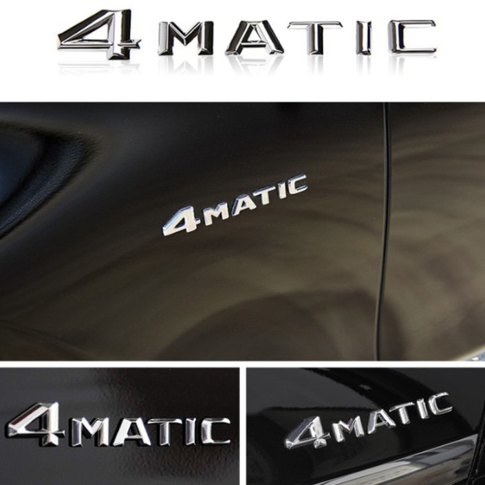 Sản Phẩm Decal tem chữ 4Matic inox cao cấp dán trang trí ô tô G30208 .