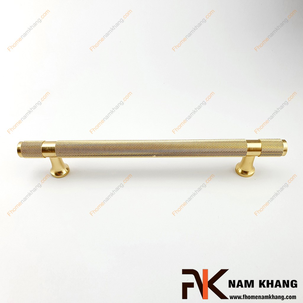 Tay nắm tủ thanh tròn màu vàng NK207S-V