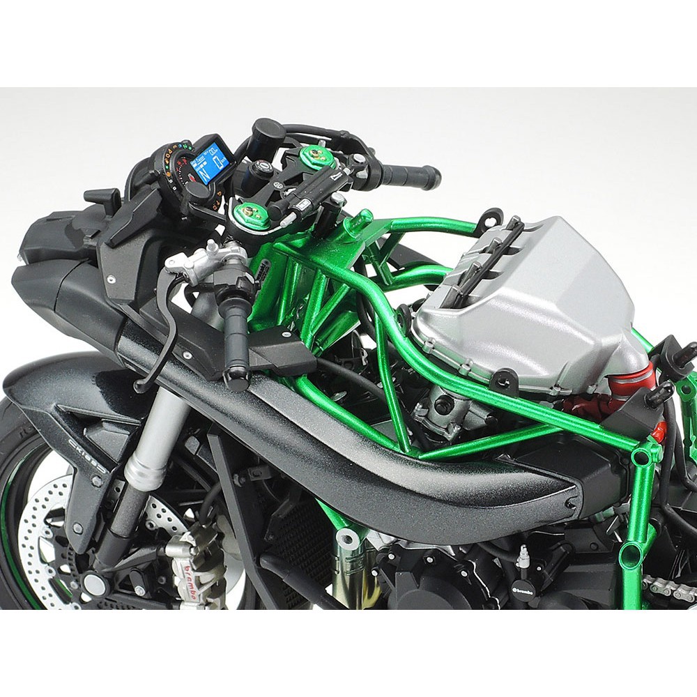 14136 Mô hình xe mô tô 1/12 SCALE Kawasaki Ninja H2 CARBON  - GDC