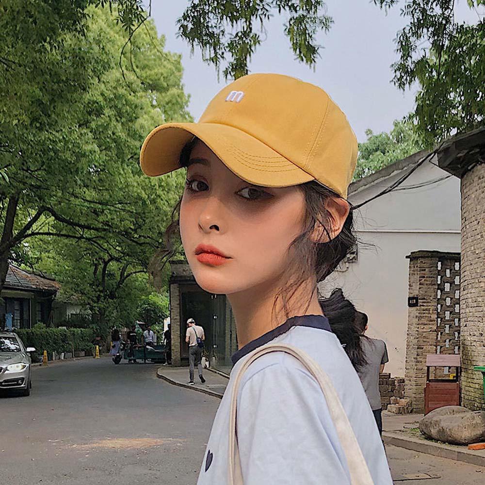 MKEB Mũ Lưỡi Trai Thêu Chữ M Phong Cách Hip Hop Hàn Quốc Kiểu Mùa Hè Cá Tính Cho Nam Và Nữ