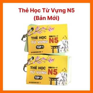Thẻ học từ vựng tiếng nhật n5 tái bản mới nhất - flashcard từ vựng n5