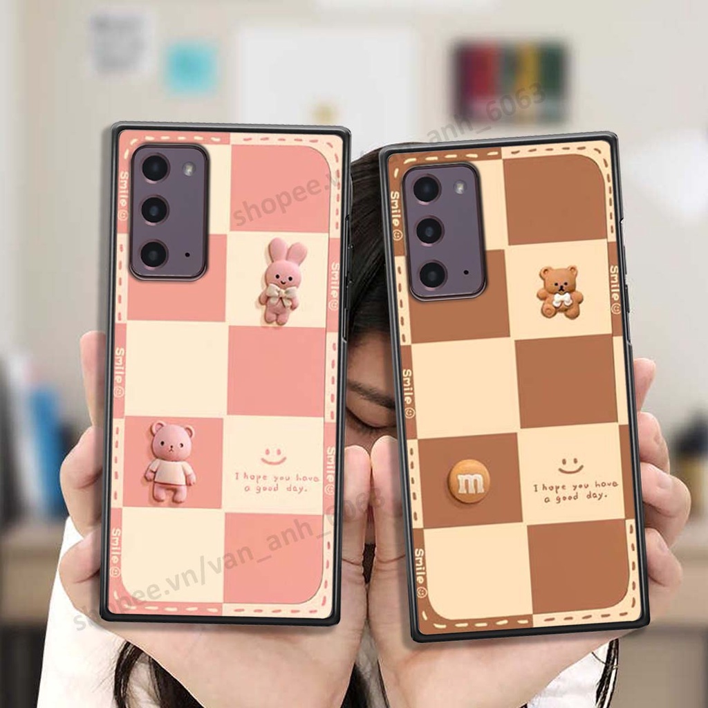 Ốp lưng Samsung Note 20 hình gấu, kẹo dễ thương cute