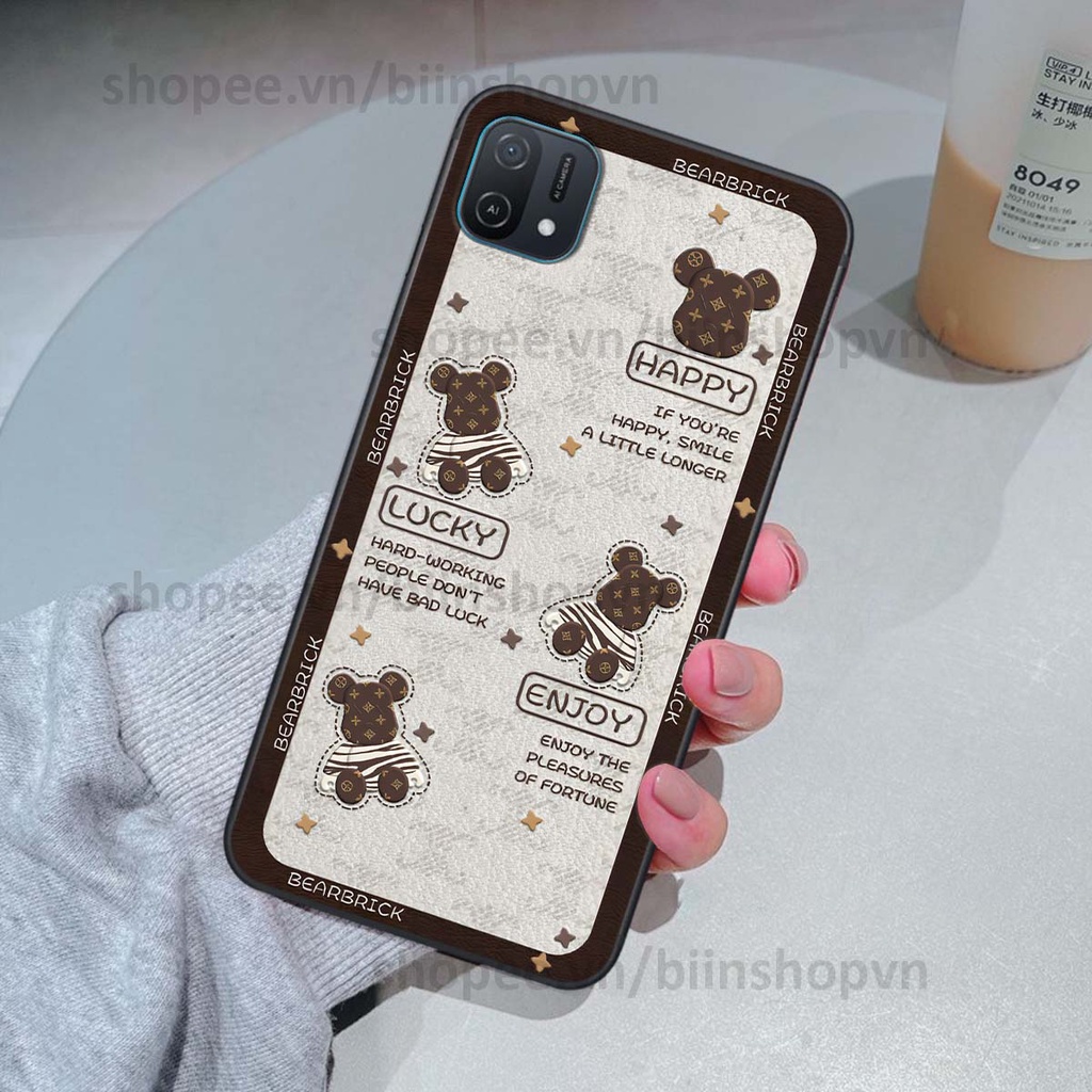 Ốp Oppo A16k hình gấu bear brick đẹp độc lạ, thời trang, cá tính