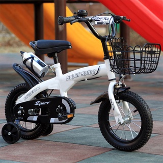 Xe đạp trẻ em super sport hàng tốt, xe đạp 4 bánh 14-16 inch cho bé từ 3-9 tuổi khung thép chắc chắn kiểu dáng thể thao