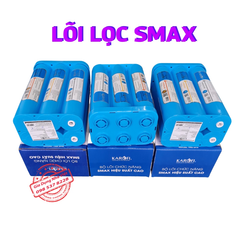 Lõi Lọc Nước KAROFI SMAX Chức Năng Đúc Nguyên Khối Hiệu Suất Cao Hàng Chính Hãng
