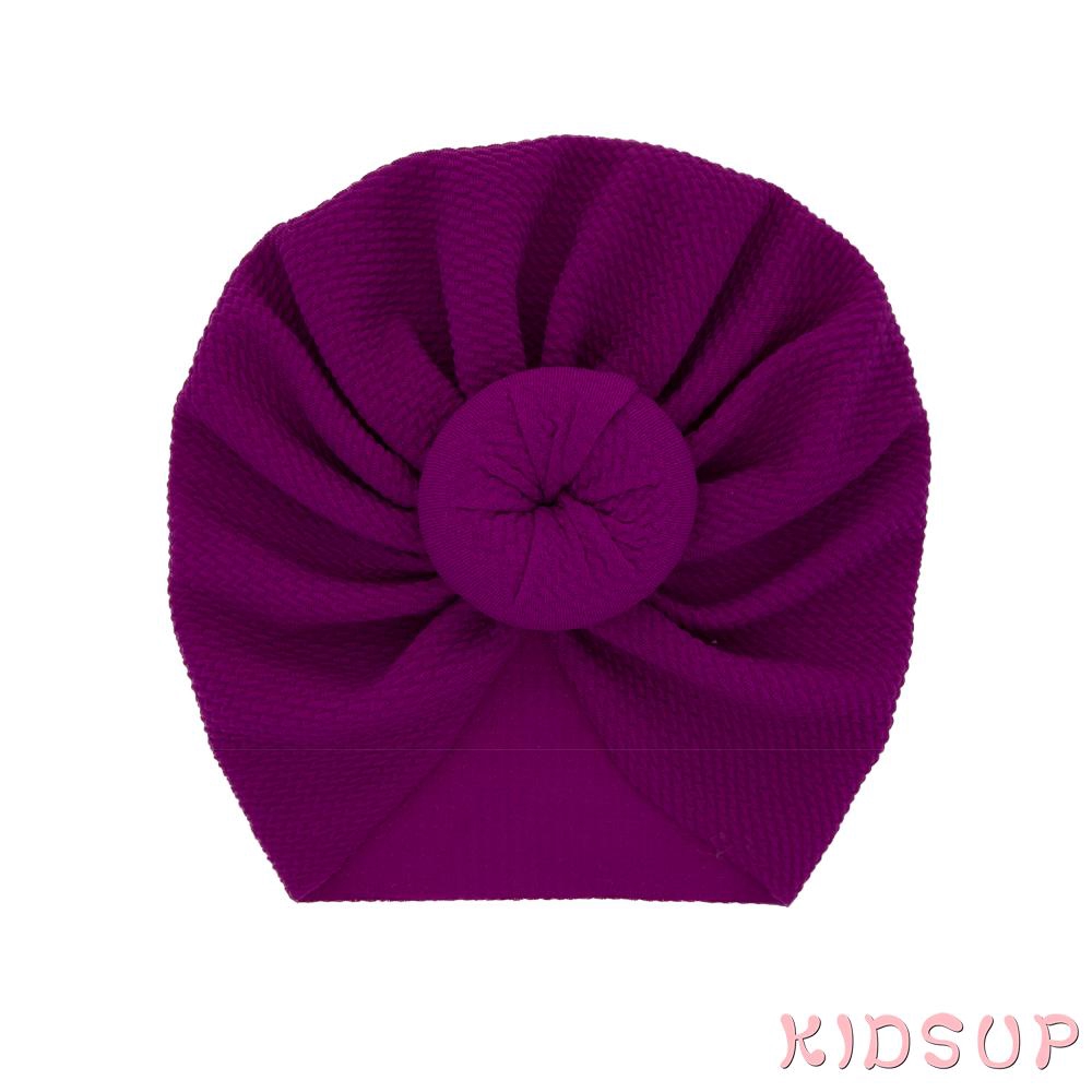 Mũ Turban Bằng Cotton Pha Mềm Mại Dễ Thương Cho Bé Sơ Sinh