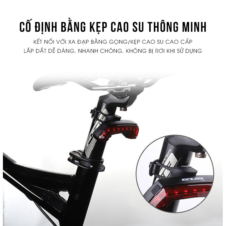 Bộ đèn chiếu hậu, xin nhan, còi xe đạp thể thao – GUB