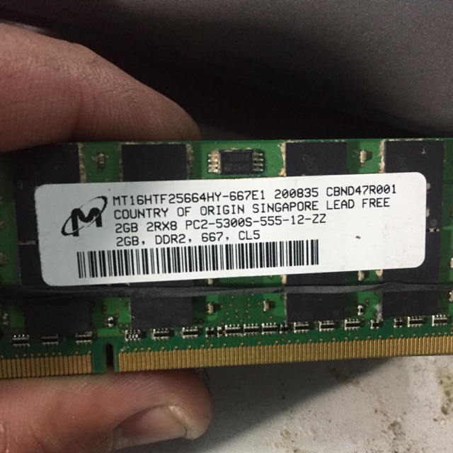 Ram latop dr2 2G hynix hàng tháo máy