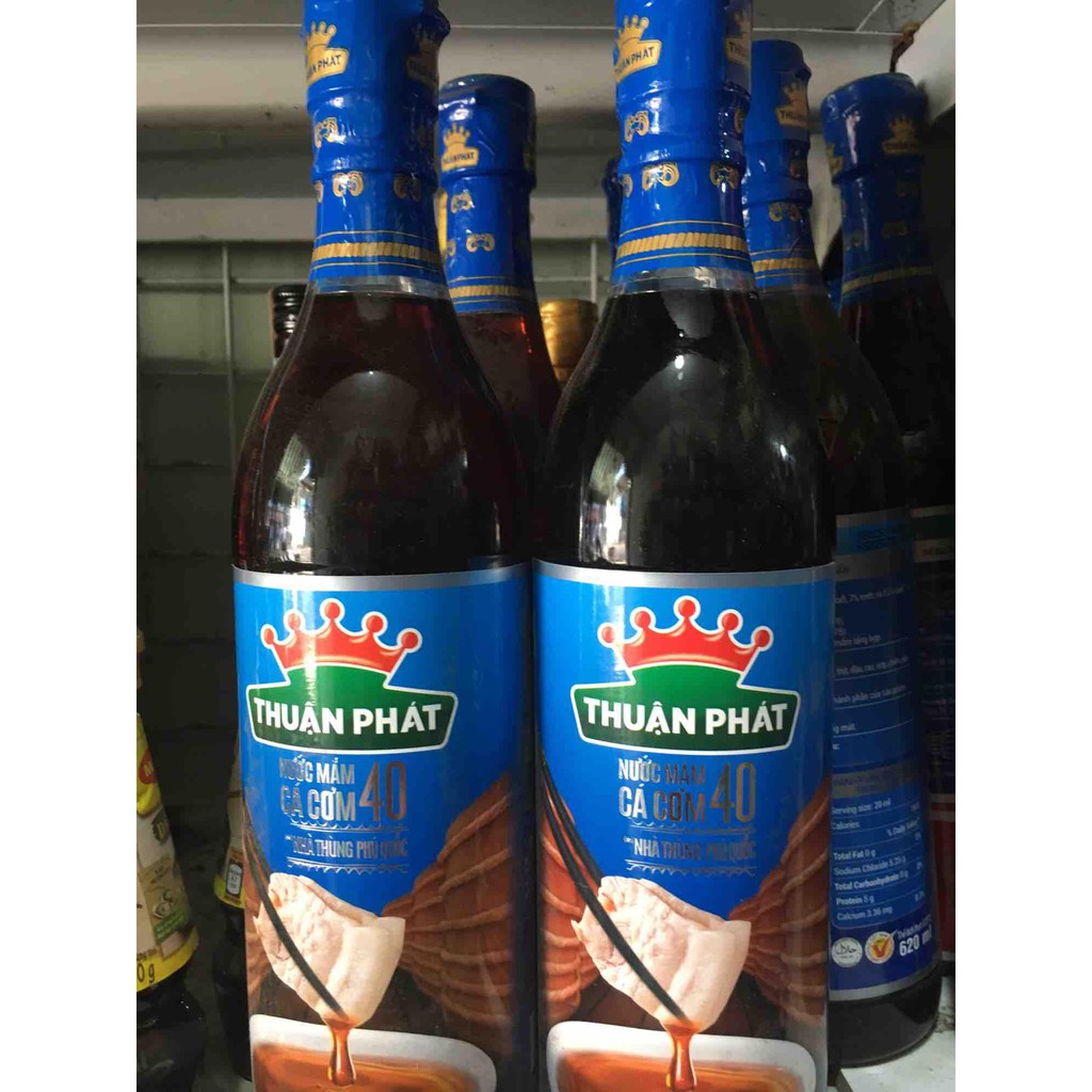Nước mắm cá cơm Thuận Phát 40 độ đạm chai 620ml