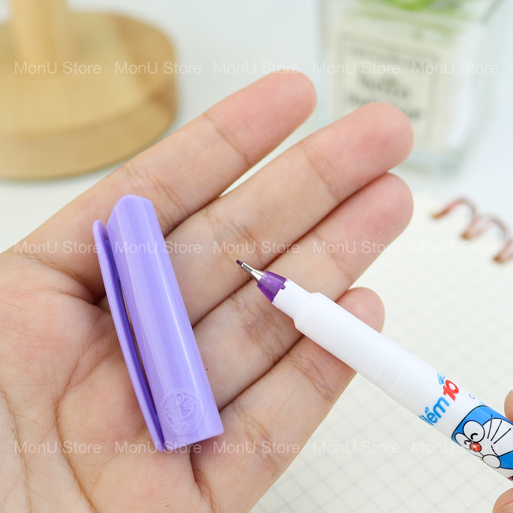 Bút lông kim DORAEMON DOREMON mực tím dễ thương cute MON0332 TooYoo
